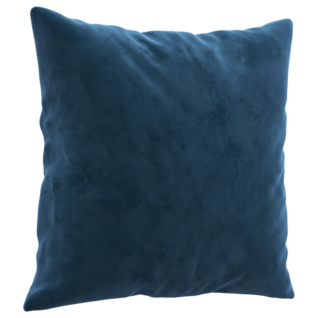 vidaXL Sierkussens 2 st 40x40 cm fluweel blauw