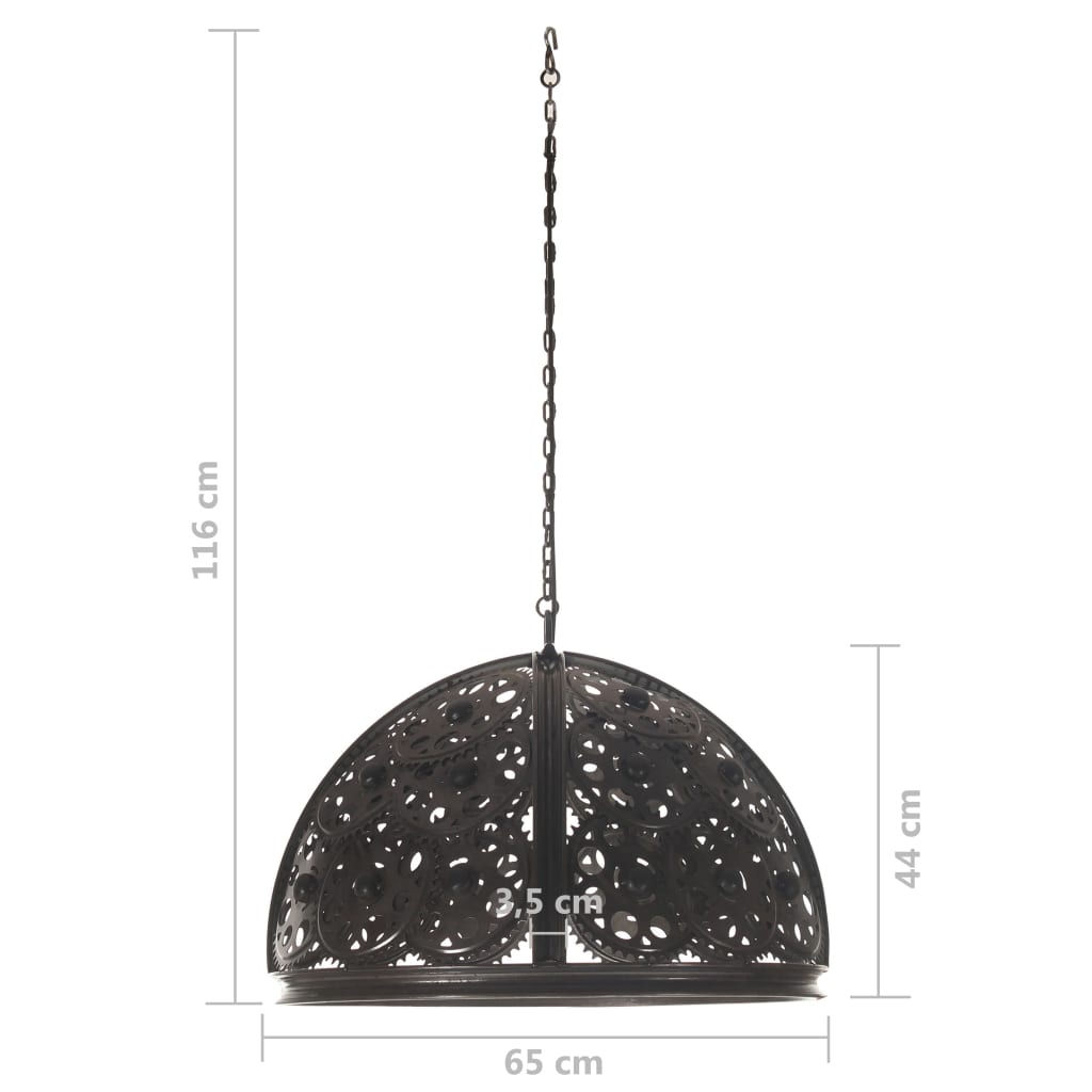 vidaXL Plafondlamp industrieel kettingwiel-ontwerp E27 65 cm