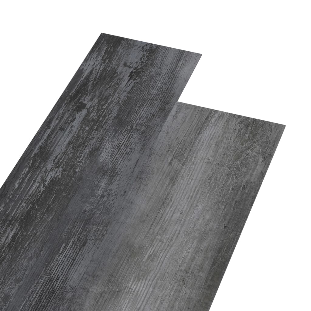 vidaXL Vloerplanken niet-zelfklevend 5,26 m² 2 mm PVC glanzend grijs
