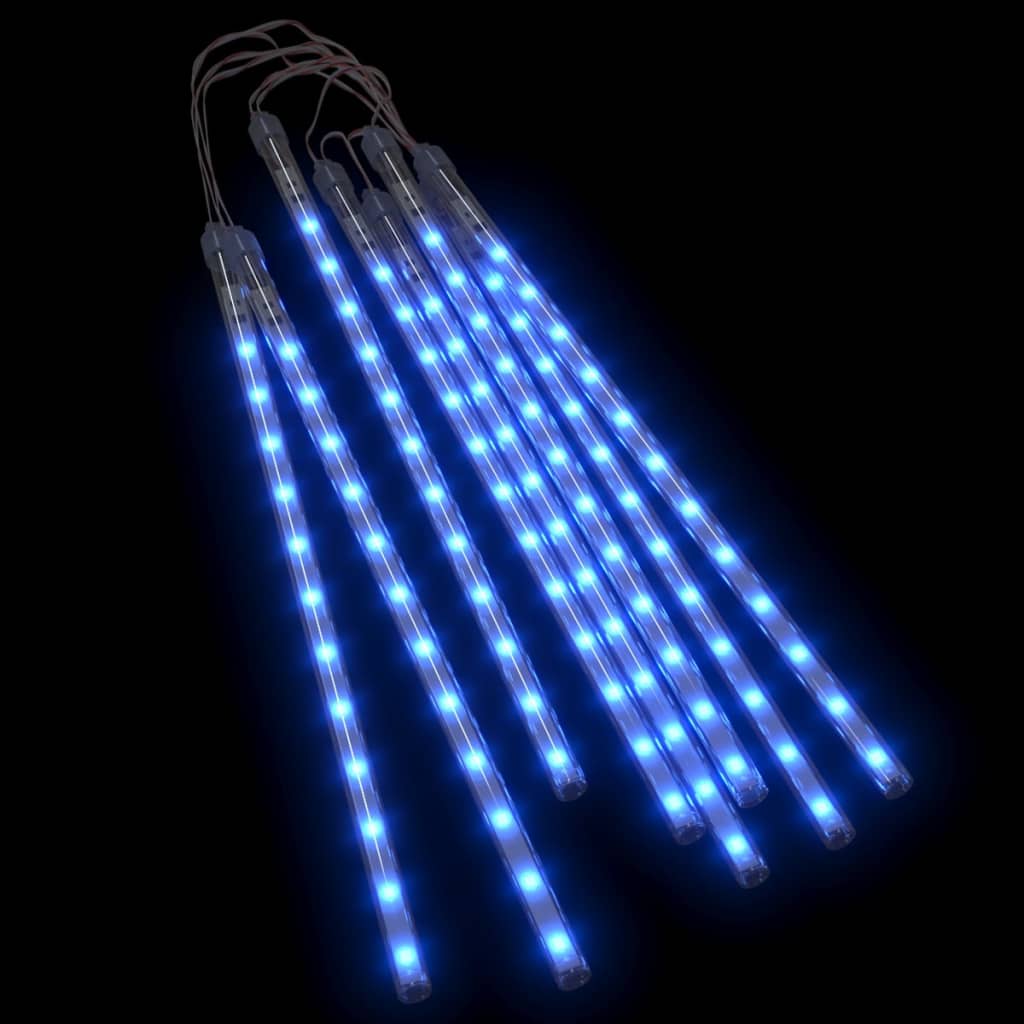 vidaXL Meteoorlichten 8 st 192 LED's binnen/buiten 30 cm blauw