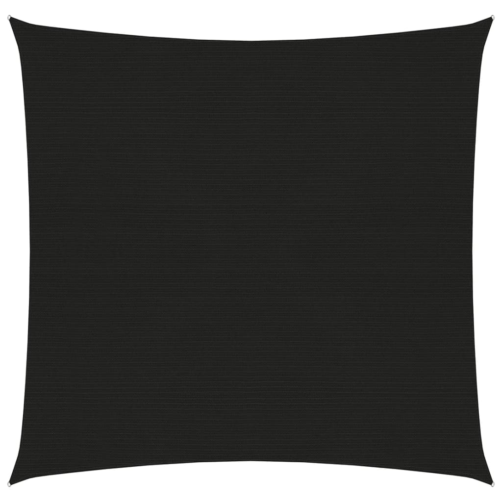 vidaXL Zonnezeil 160 g/m² 3x3 m HDPE zwart