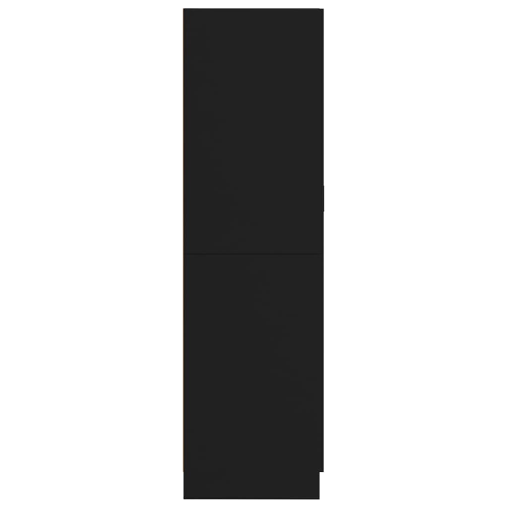 vidaXL Kledingkast 82,5x51,5x180 cm bewerkt hout zwart