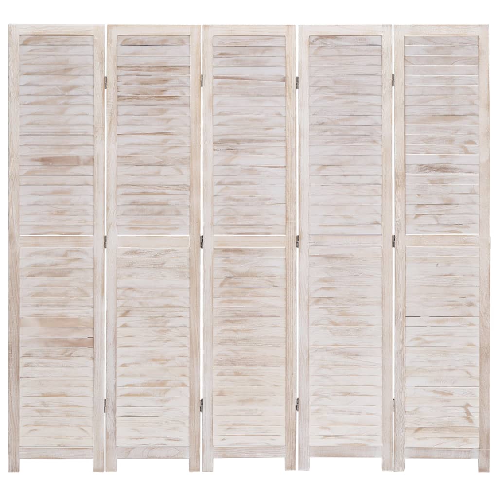 vidaXL Kamerscherm met 5 panelen 175x165 cm hout