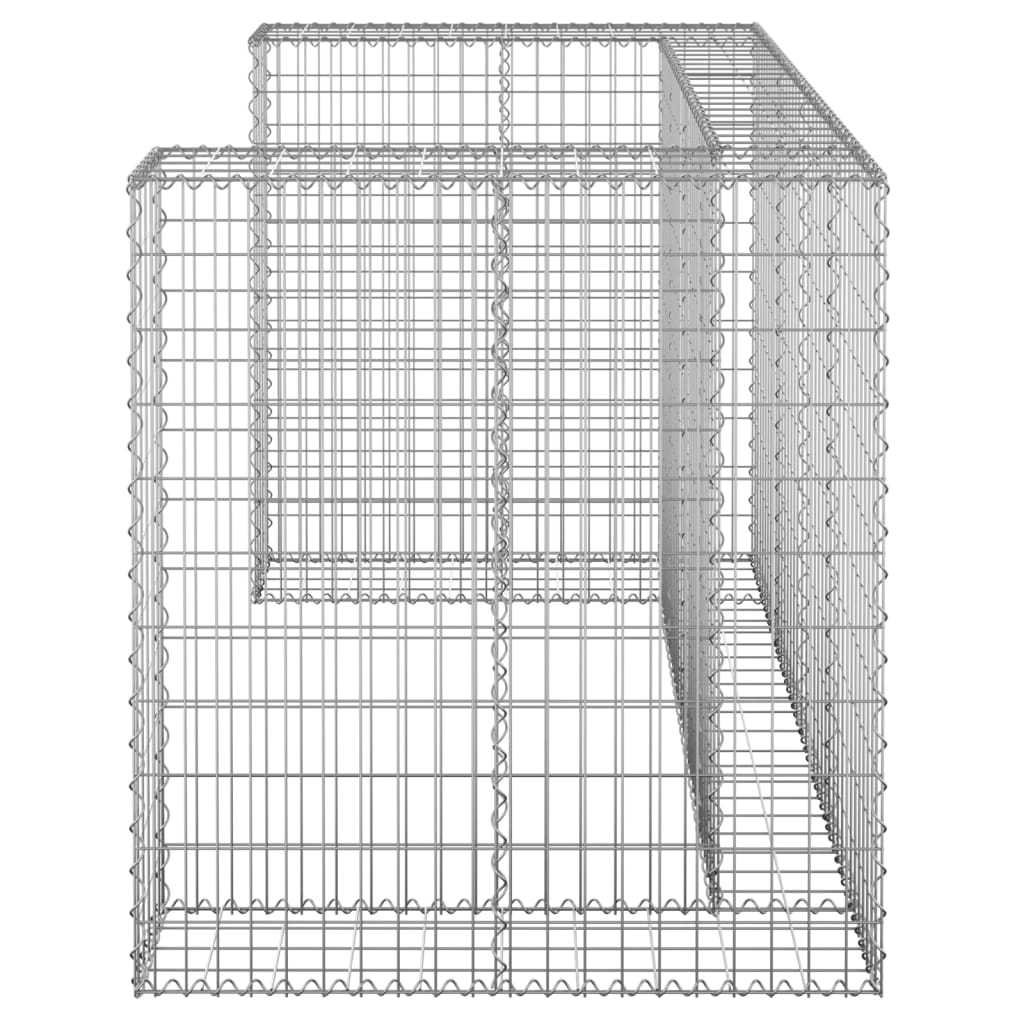vidaXL Schanskorf voor containers 180x100x110 cm gegalvaniseerd staal