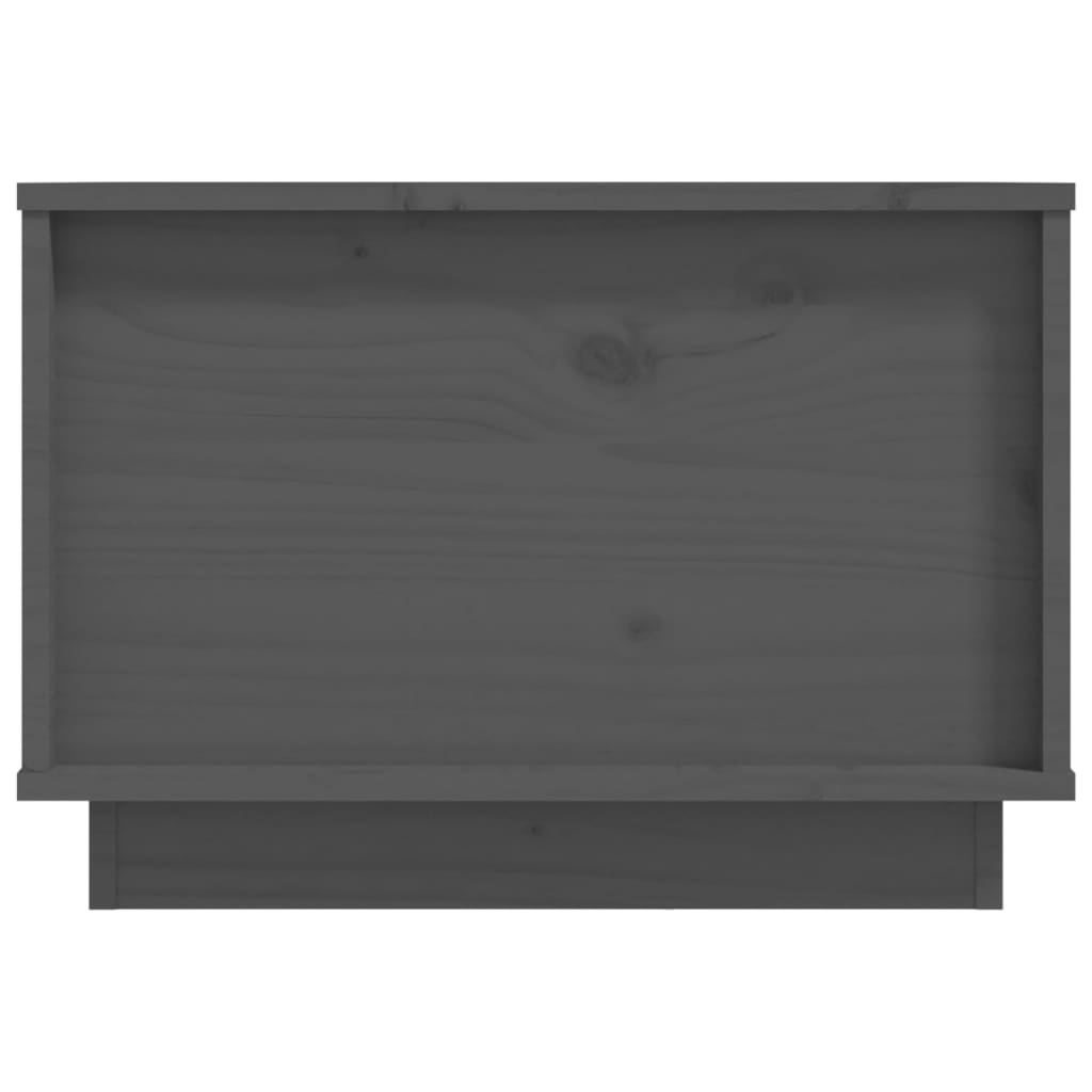 vidaXL Salontafel 40x50x35 cm massief grenenhout grijs