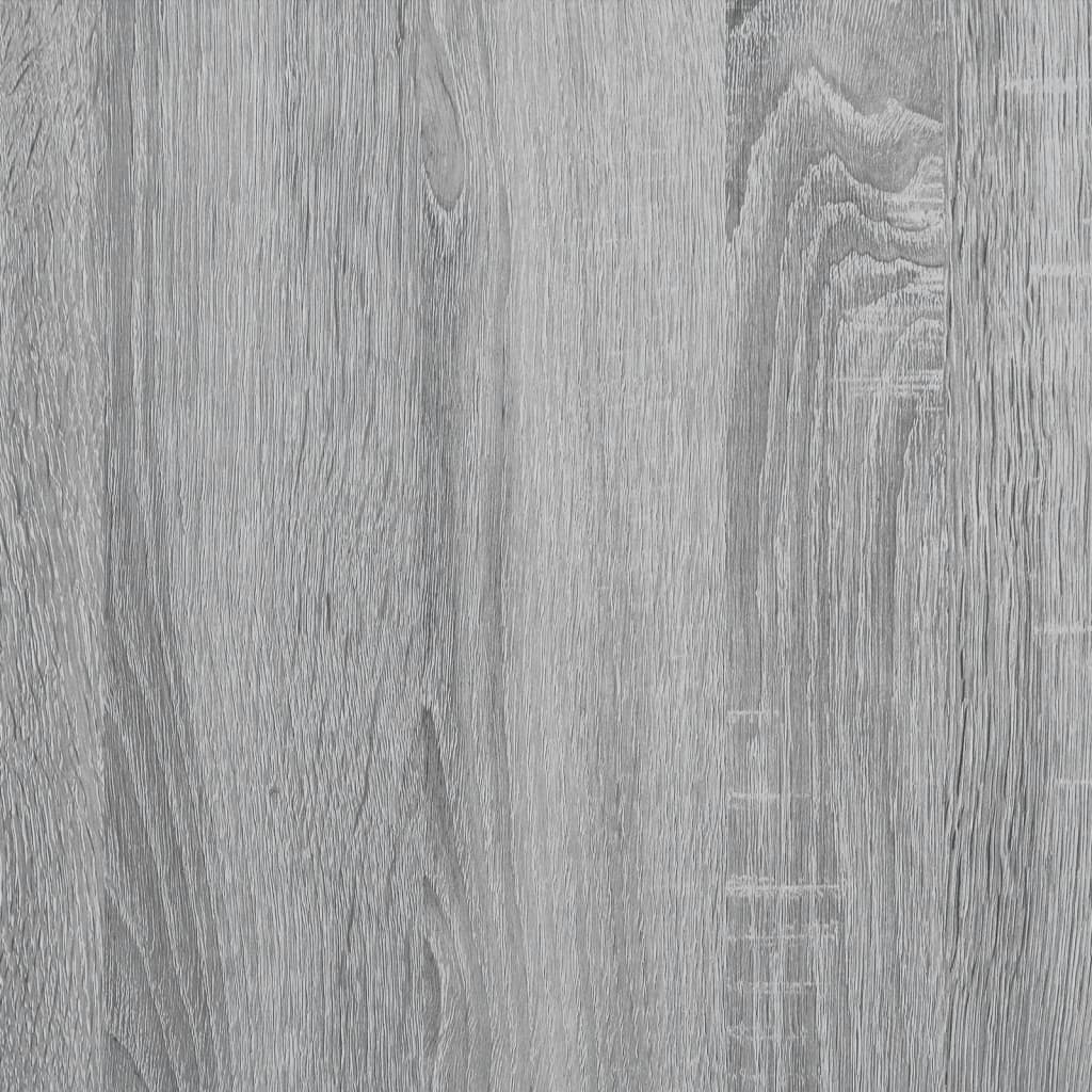 vidaXL Keukentrolley 100x45x89,5 cm bewerkt hout grijs sonoma eiken