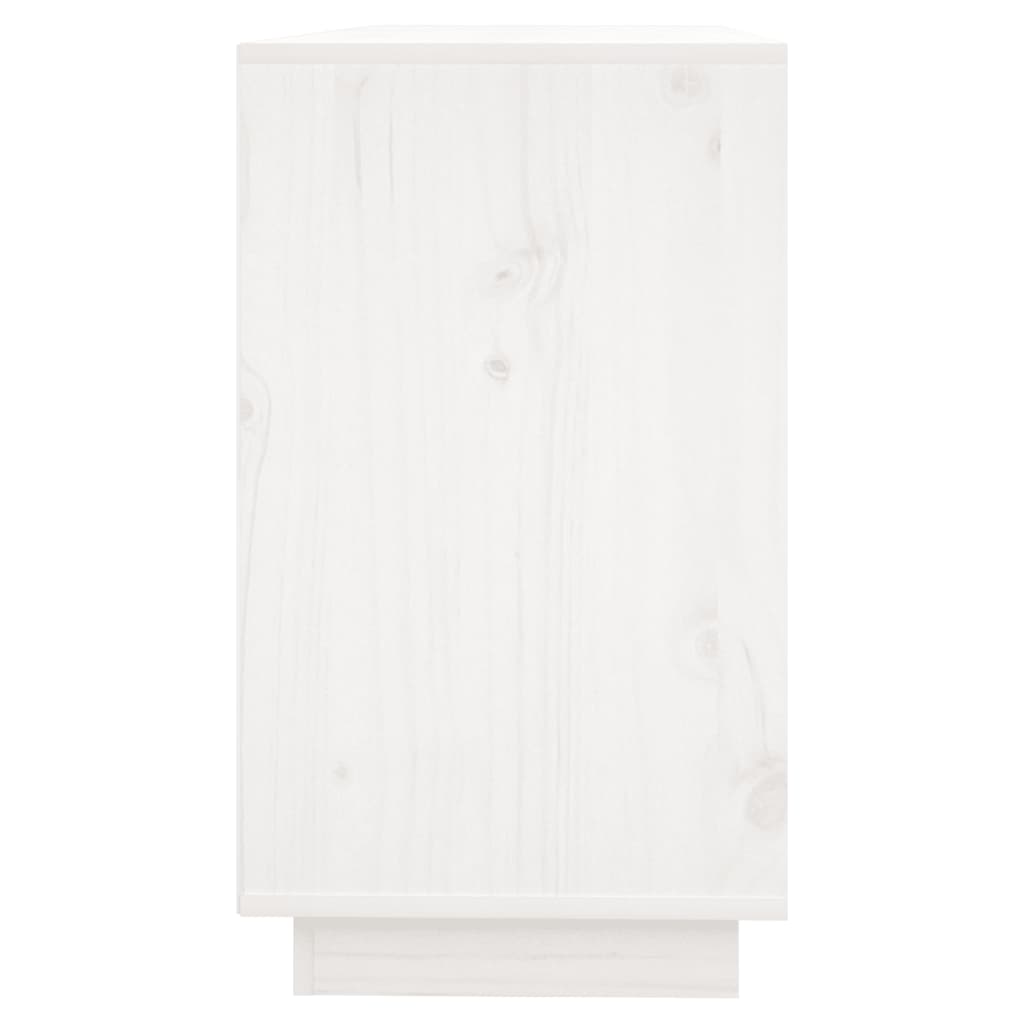 vidaXL Dressoir 111x34x60 cm massief grenenhout wit