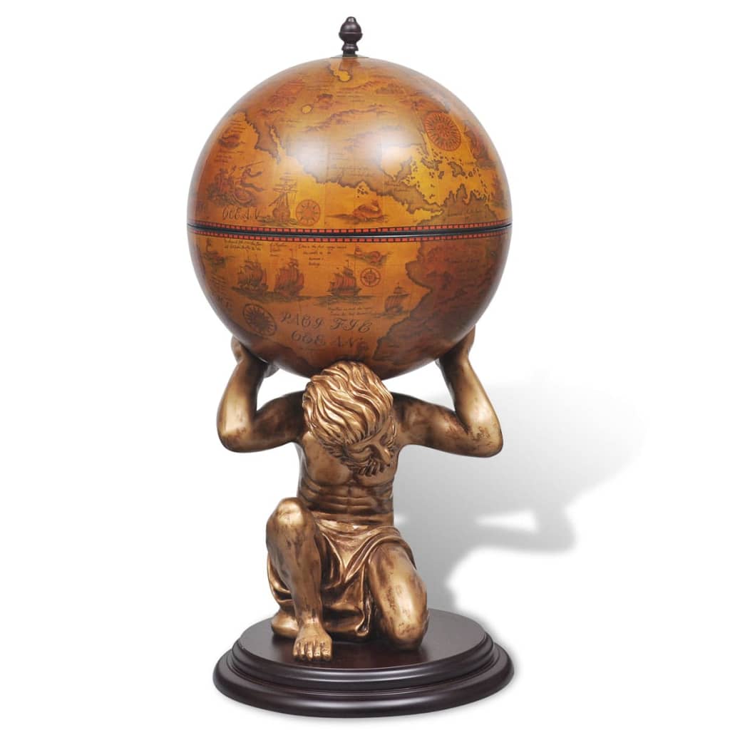 vidaXL Globebar Atlas 42x42x85 cm