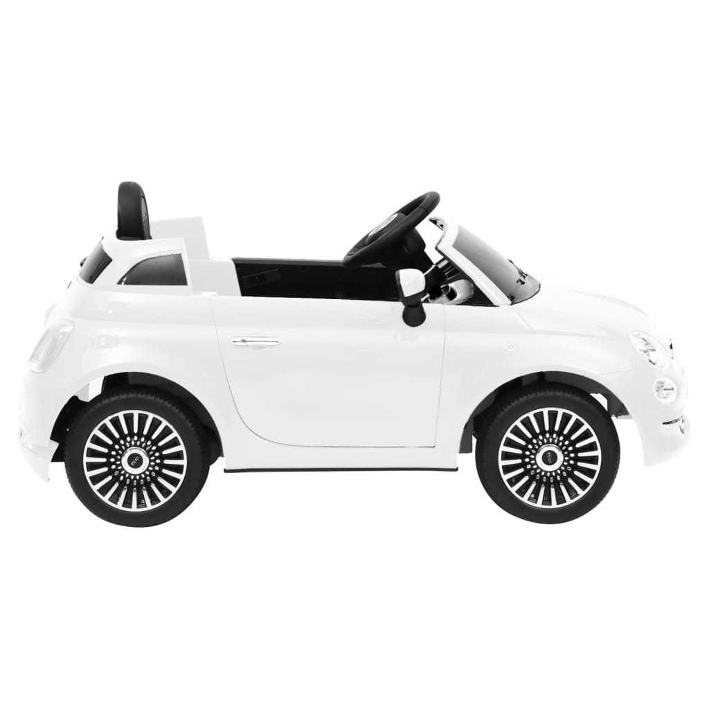 vidaXL Kinderauto Fiat 500 elektrisch wit