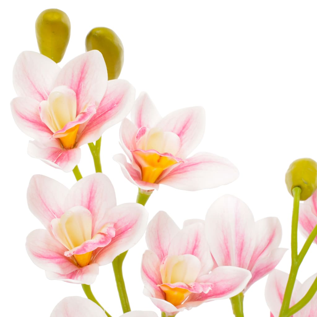 vidaXL Kunstplant met pot orchidee 90 cm roze