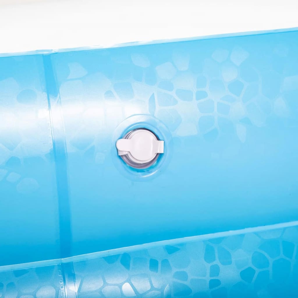 Bestway Gezinszwembad rechthoekig opblaasbaar 262x175x51cm blauw wit