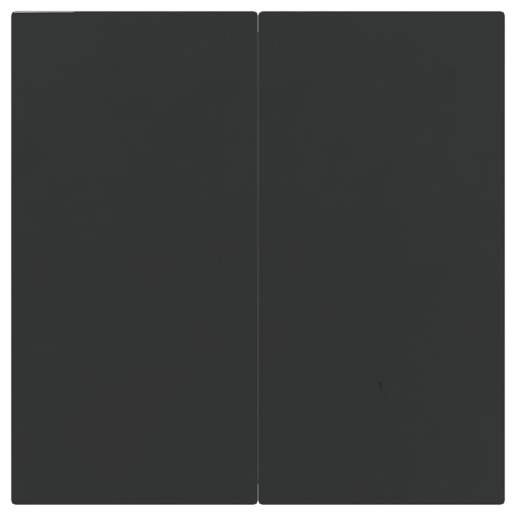 vidaXL 3-delige Tuinset met kussens poly rattan zwart en grijs