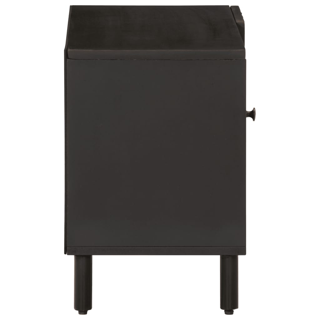 vidaXL Tv-meubel 80x31x46 cm massief mangohout zwart