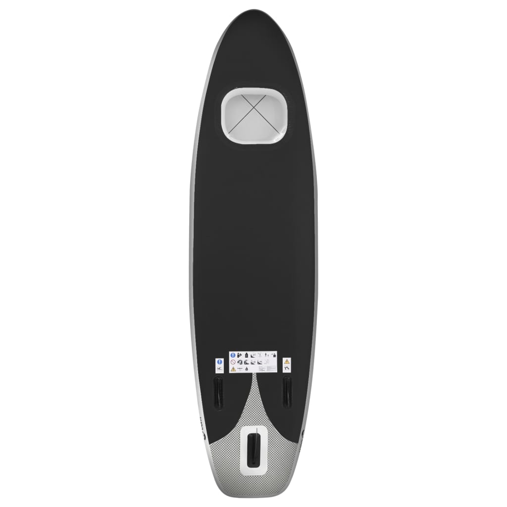 vidaXL Stand Up Paddleboardset opblaasbaar 360x81x10 cm zwart