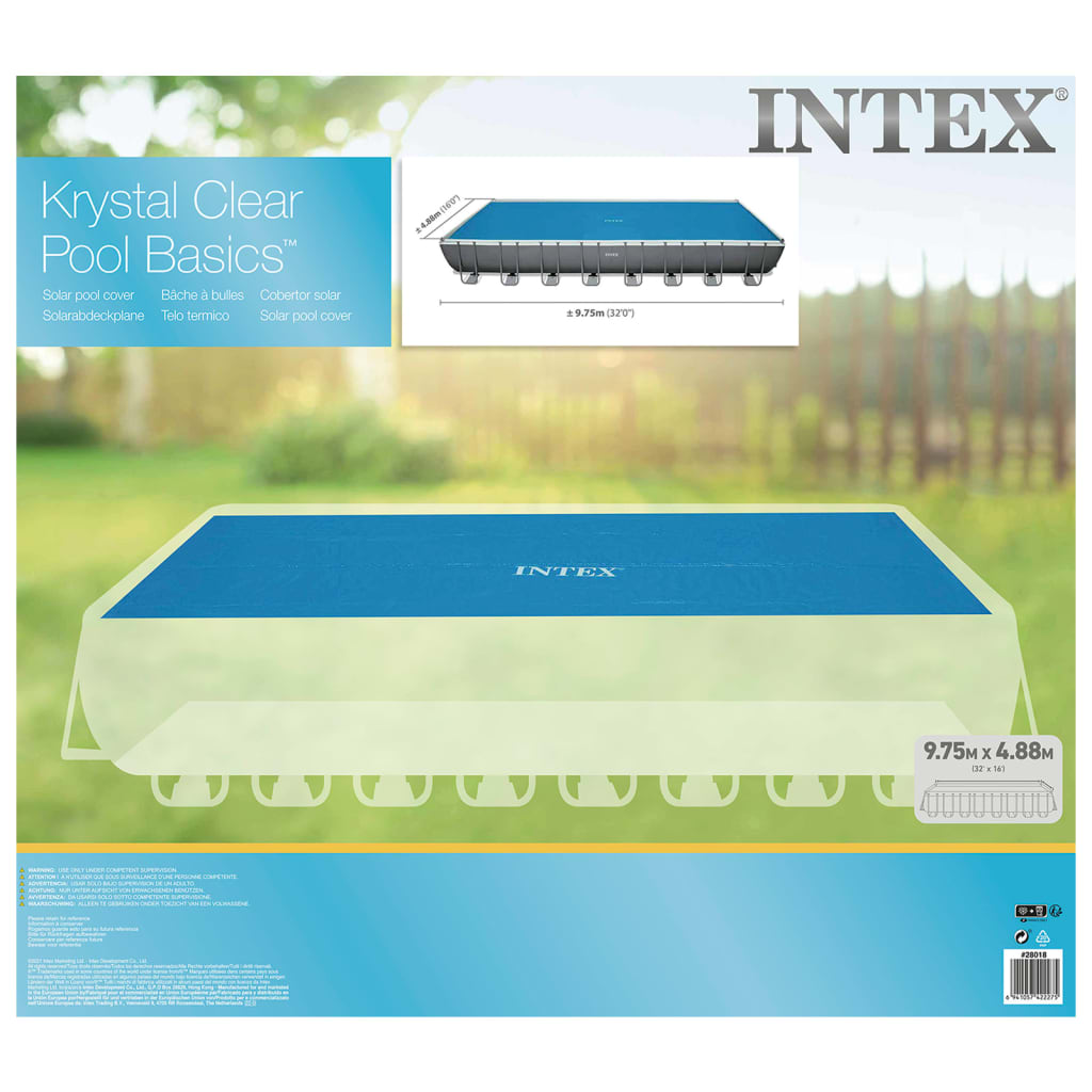 Intex Solarzwembadhoes 960x466 cm polyetheen blauw