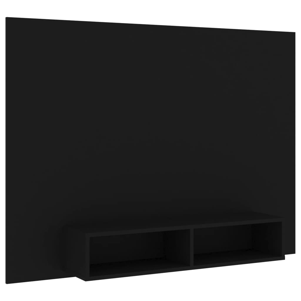 vidaXL Tv-wandmeubel 135x23,5x90 cm spaanplaat zwart