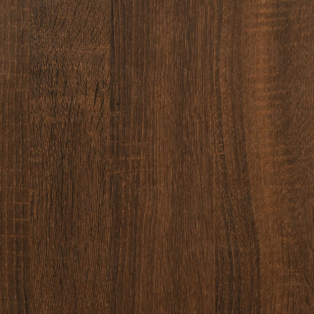 vidaXL Opbergbankje 85,5x42x73,5 cm bewerkt hout bruineikenkleurig