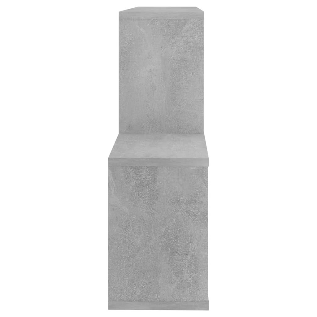 vidaXL Wandschap 100x18x53 cm spaanplaat betongrijs