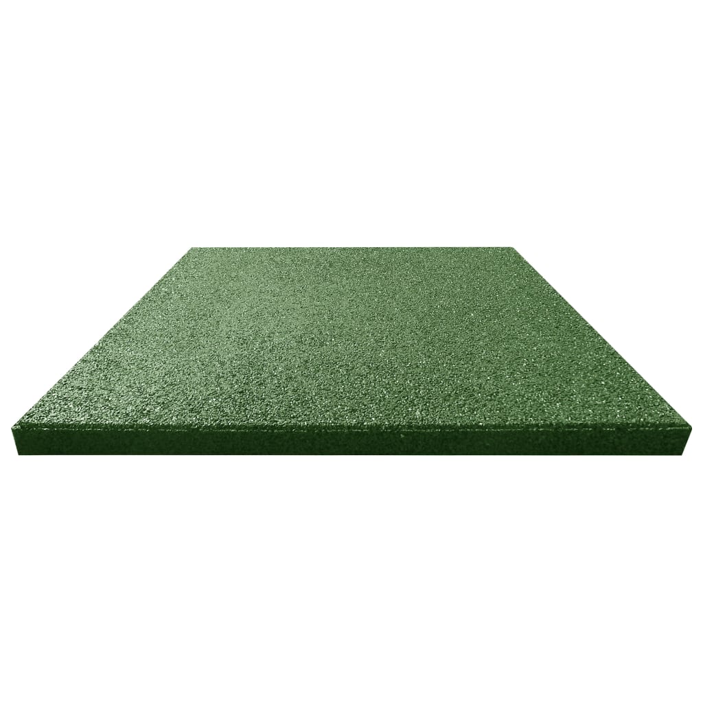 vidaXL Valtegels 6 st 50x50x3 cm rubber groen
