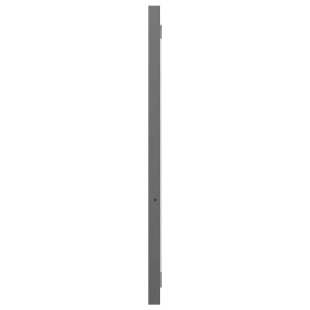 vidaXL Badkamerspiegel 90x1,5x37 cm spaanplaat hoogglans grijs