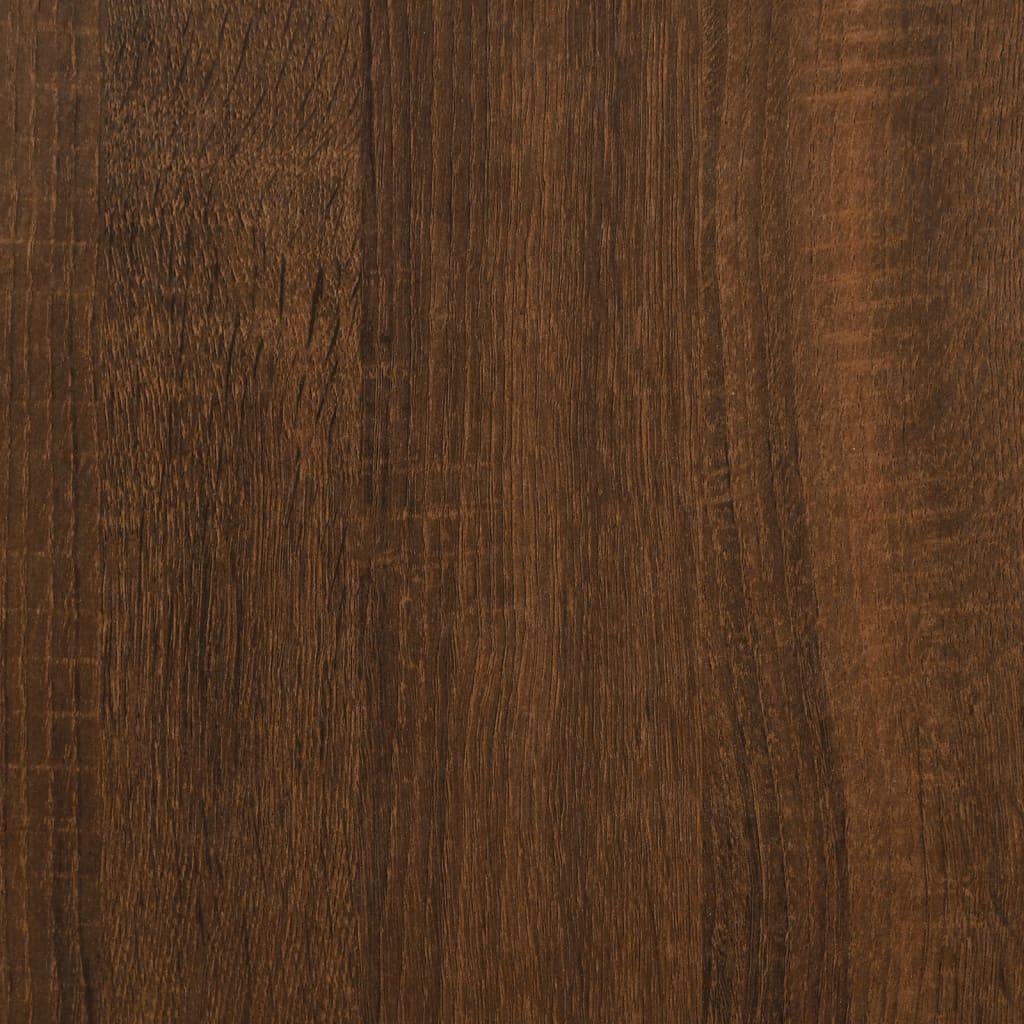 vidaXL Wastafelkast 58x33x60 cm bewerkt hout bruin eikenkleur