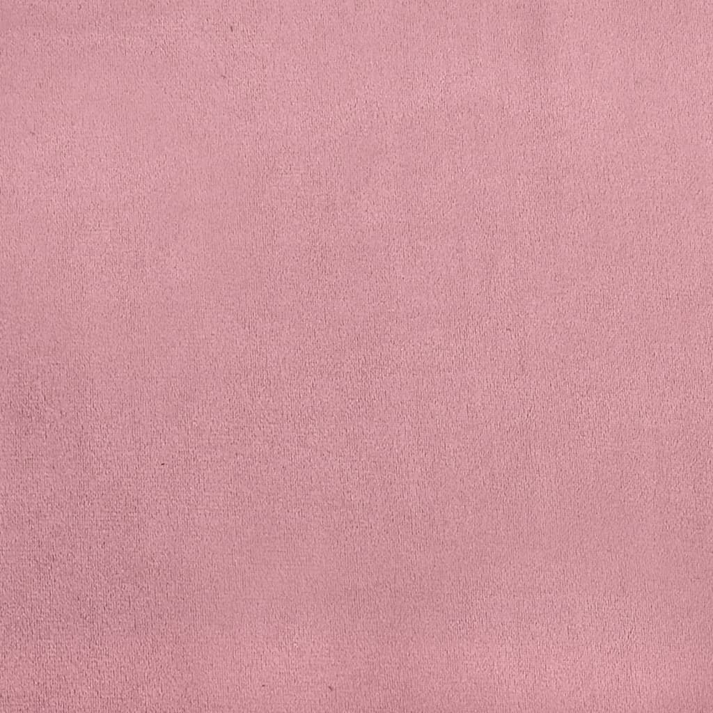 vidaXL Bankje 110x76x80 cm fluweel roze