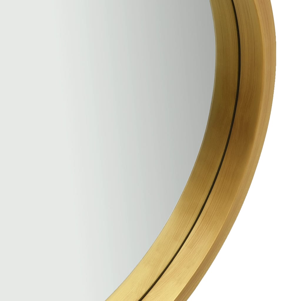 vidaXL Wandspiegel met band 60 cm goudkleurig