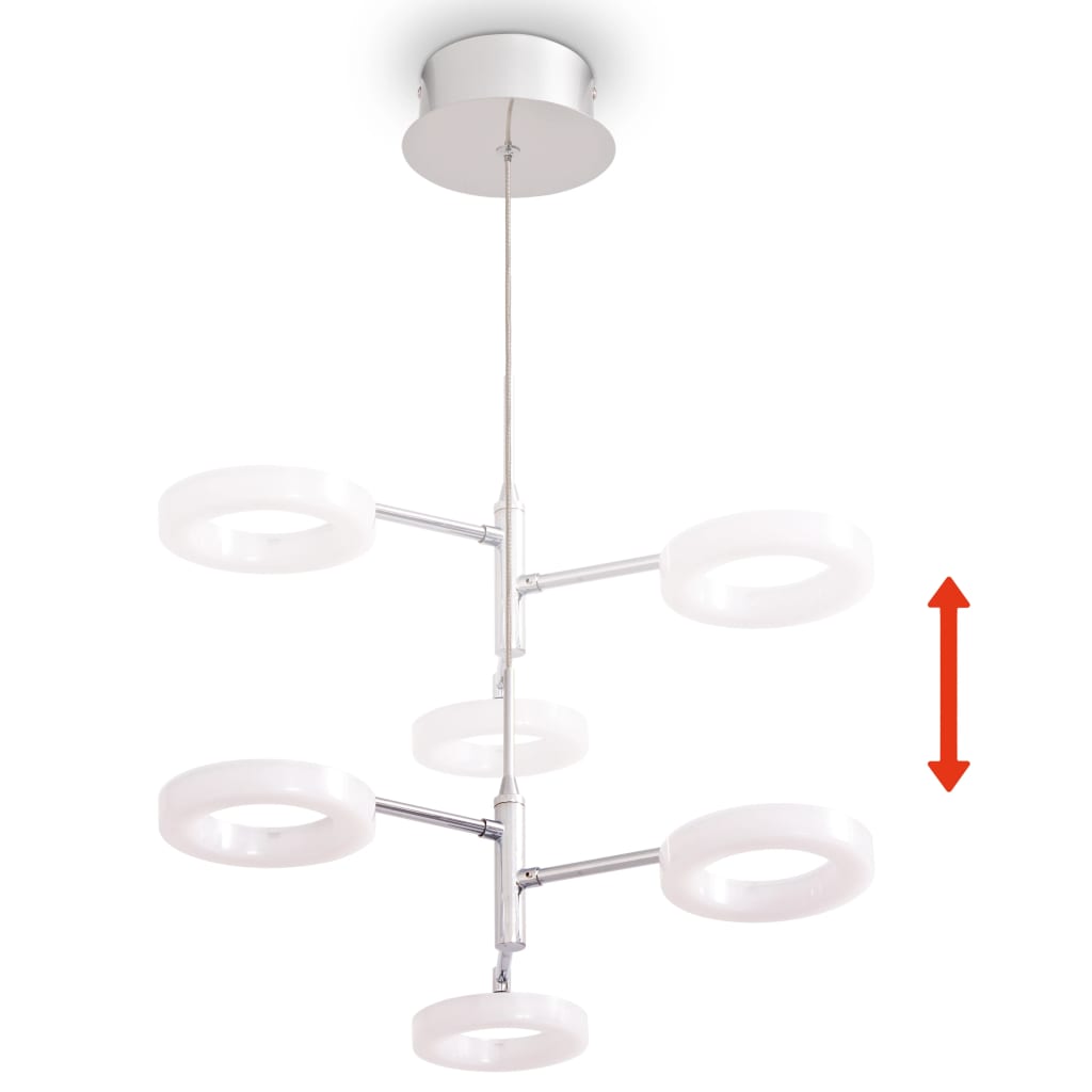 vidaXL Hanglamp met 3 lampen LED warmwit
