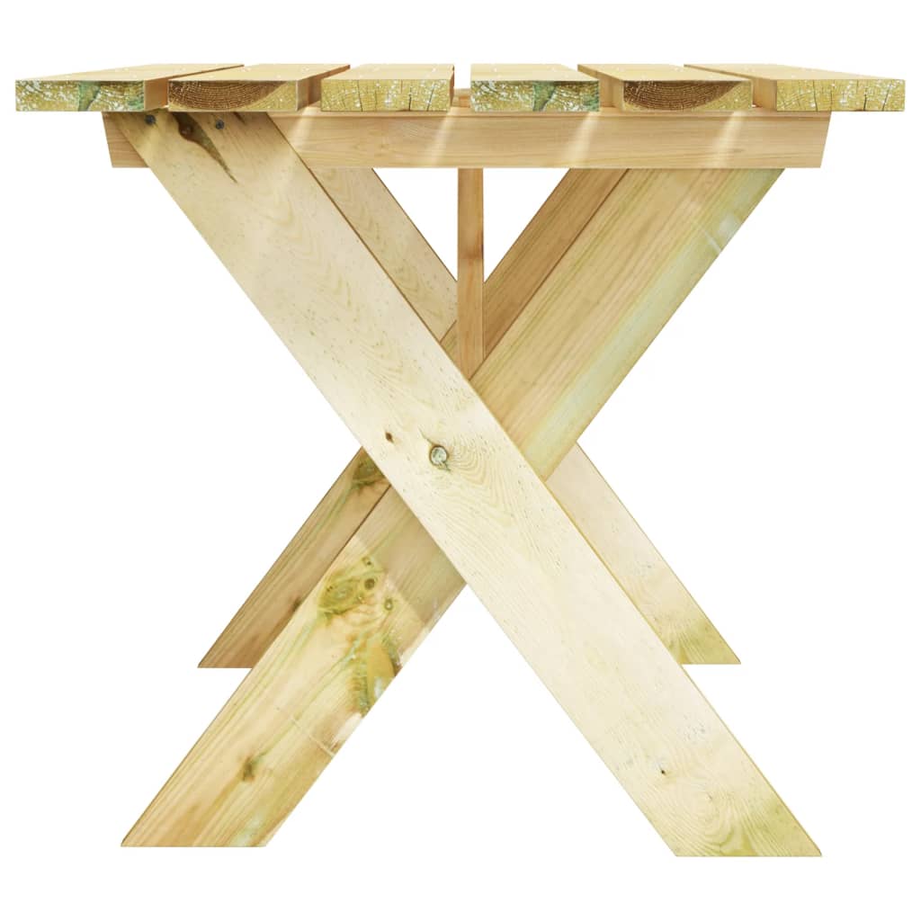 vidaXL Tuintafel 110x73x70 cm geïmpregneerd grenenhout