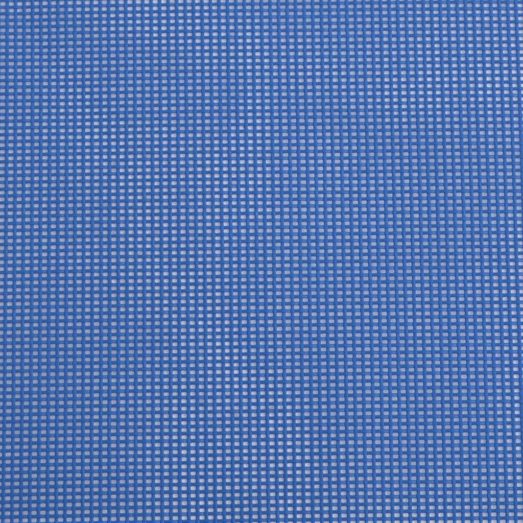 vidaXL Ligbedden 2 st inklapbaar textileen en staal blauw