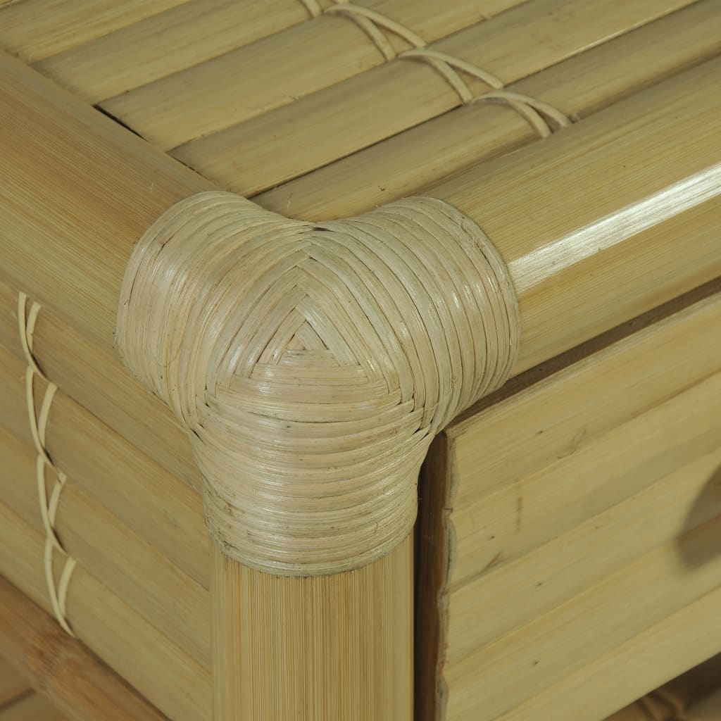 vidaXL Nachtkastje 45x45x40 cm bamboe natuurlijk