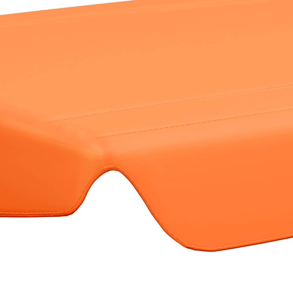 vidaXL Vervangingsluifel voor schommelbank 150/130x105/70 cm oranje