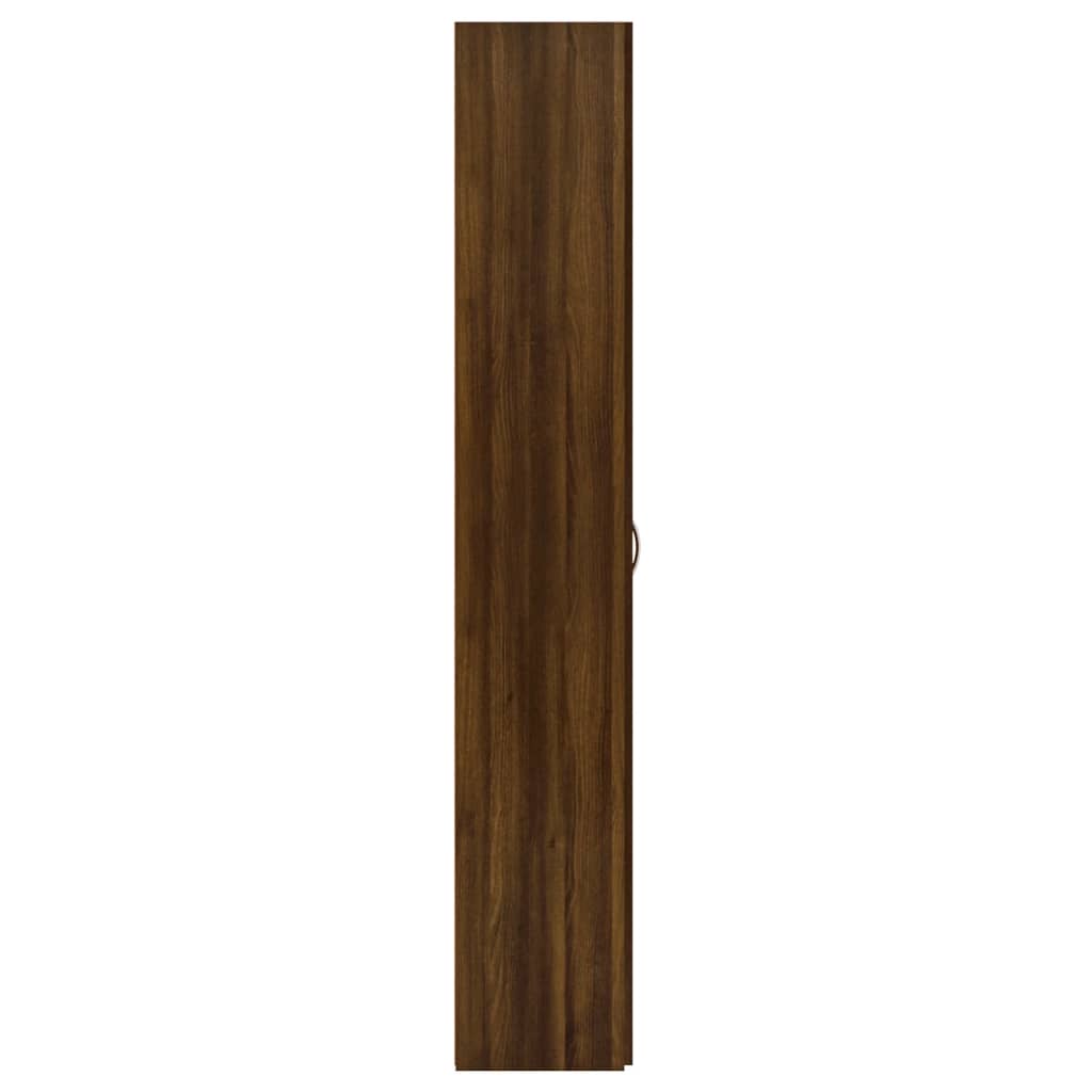 vidaXL Kantoorkast 60x32x190 cm bewerkt hout bruin eikenkleur