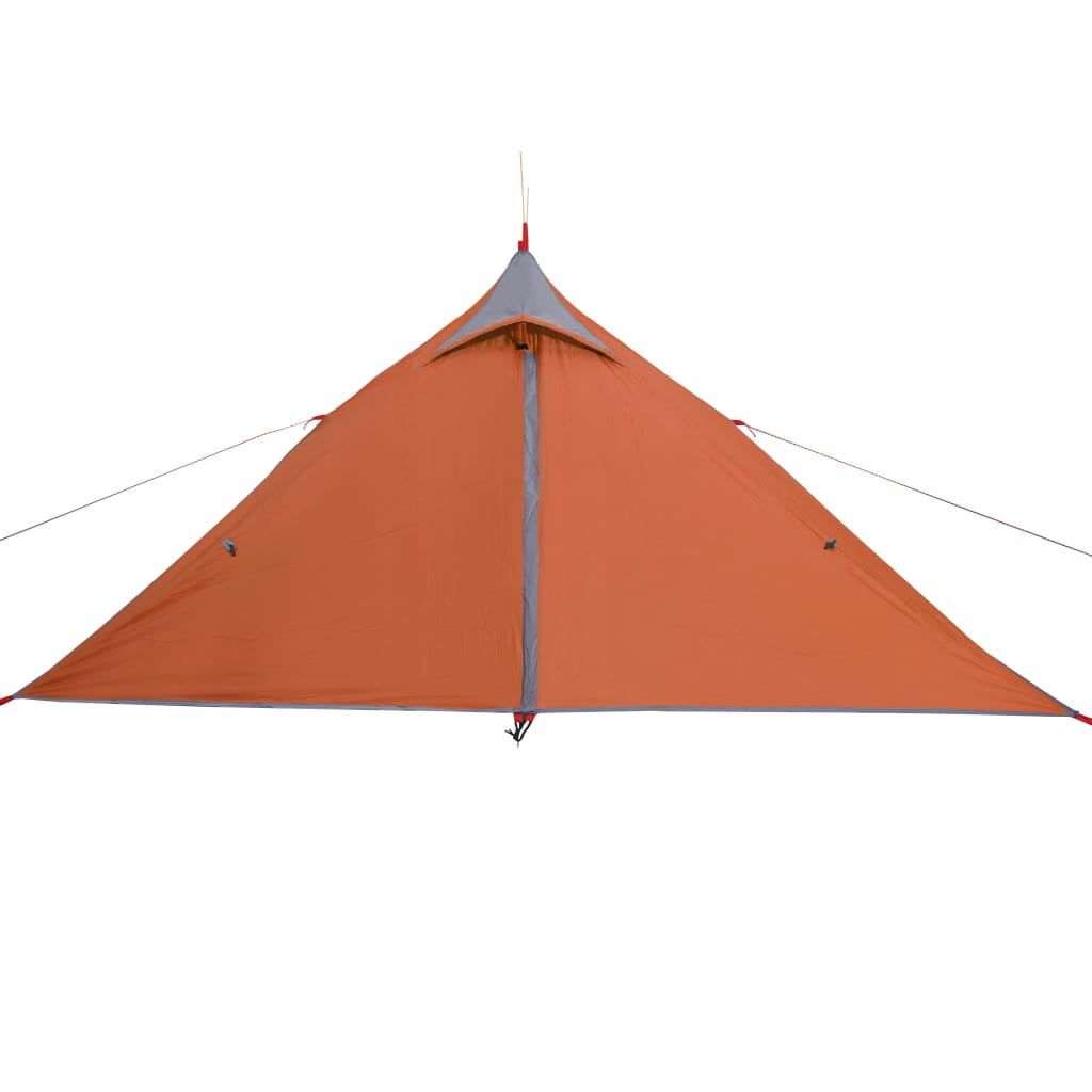 vidaXL Tent 1-persoons waterdicht grijs en oranje