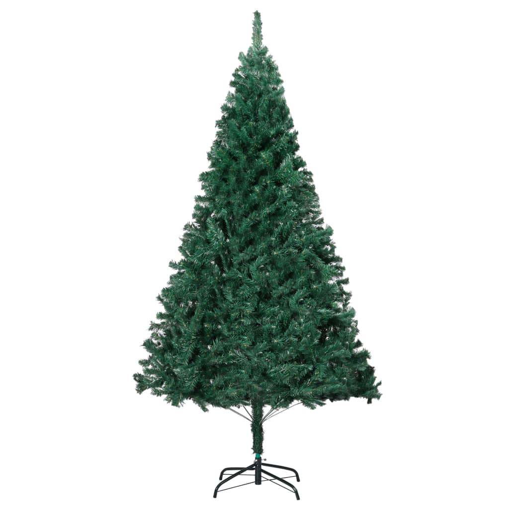 vidaXL Kunstkerstboom met verlichting dikke takken 120 cm groen