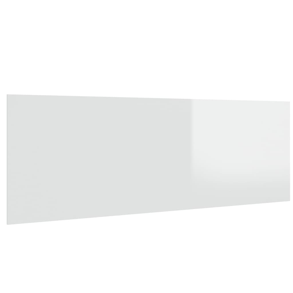 vidaXL Hoofdbord wandmodel 240x1,5x80 cm bewerkt hout hoogglans wit