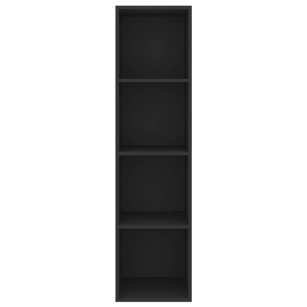 vidaXL Tv-wandmeubel 37x37x142,5 cm spaanplaat zwart