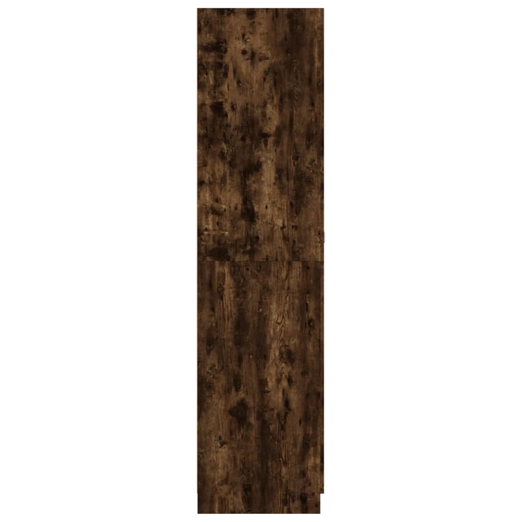 vidaXL Kledingkast 90x52x200 cm bewerkt hout gerookt eikenkleurig