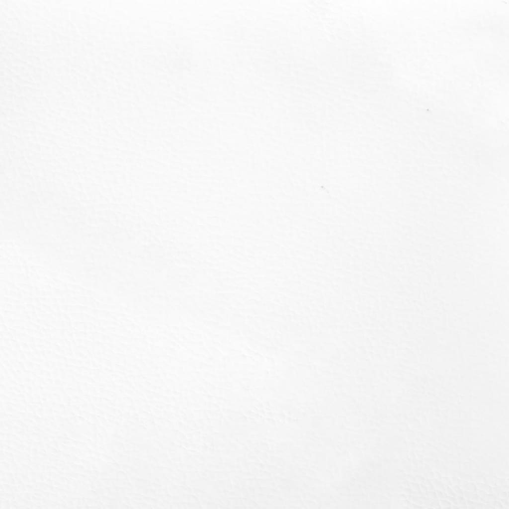 vidaXL Hoofdbord met randen 163x16x78/88 cm kunstleer wit