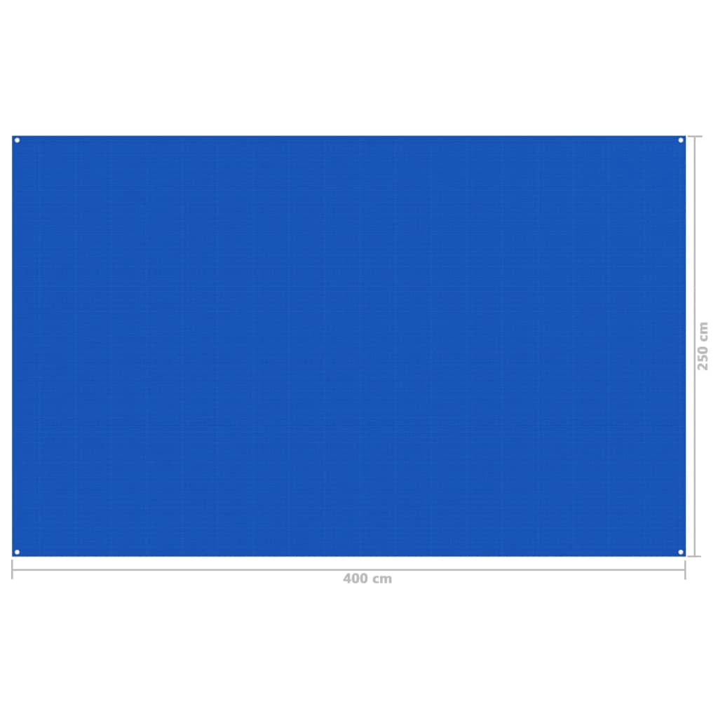 vidaXL Tenttapijt 250x400 cm blauw