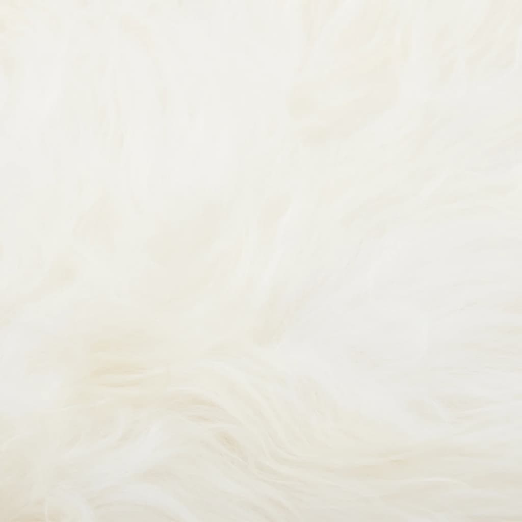 vidaXL Stoelhoes IJslander schapenvacht 70x110 cm crèmekleurig