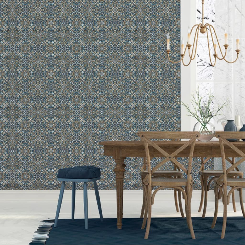Noordwand Behang Homestyle Portugese Tiles bruin en blauw