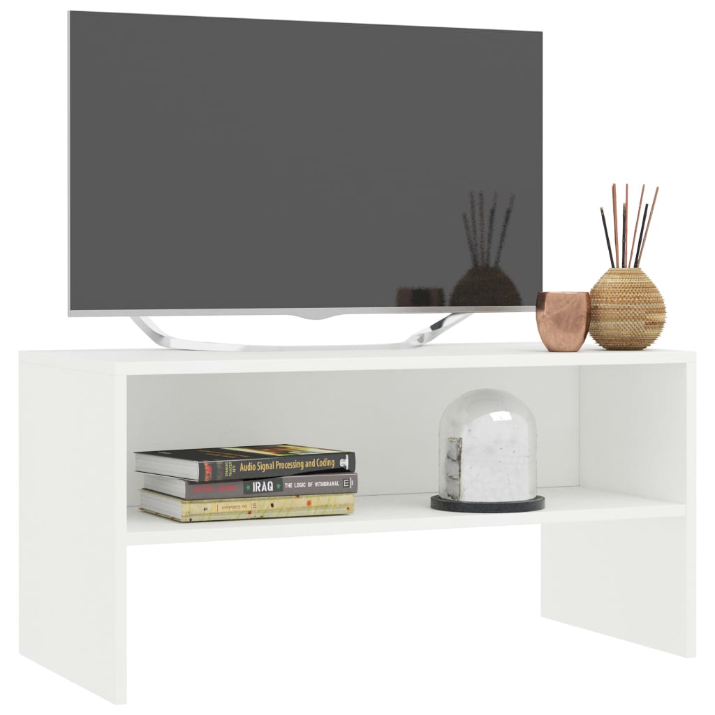 vidaXL Tv-meubel 80x40x40 cm bewerkt hout wit