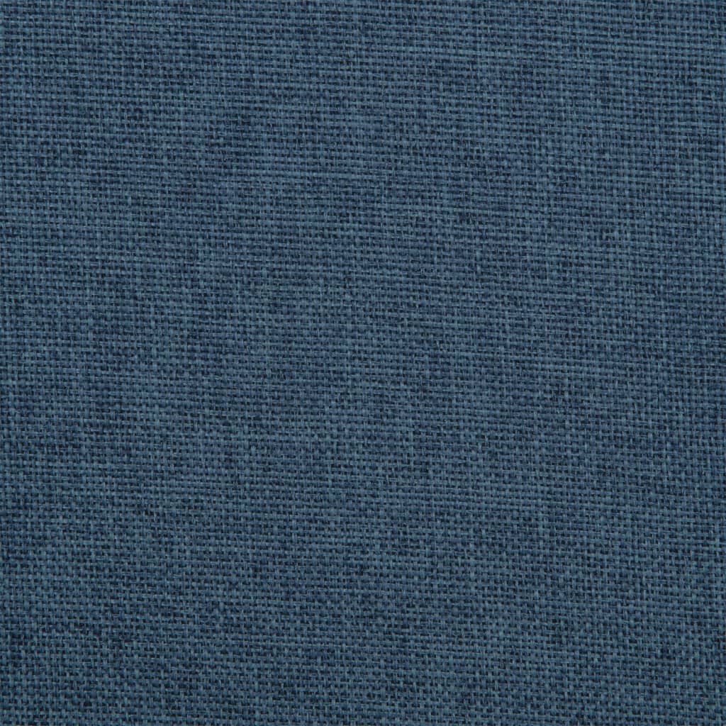 vidaXL Eetkamerstoel draaibaar stof blauw