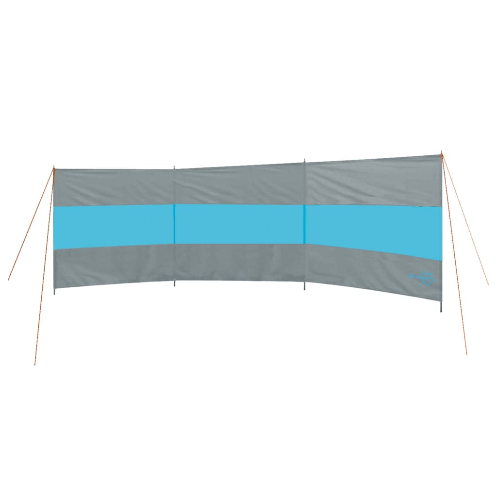 Bo-Camp Windscherm Brendan 500x140 cm grijs en blauw