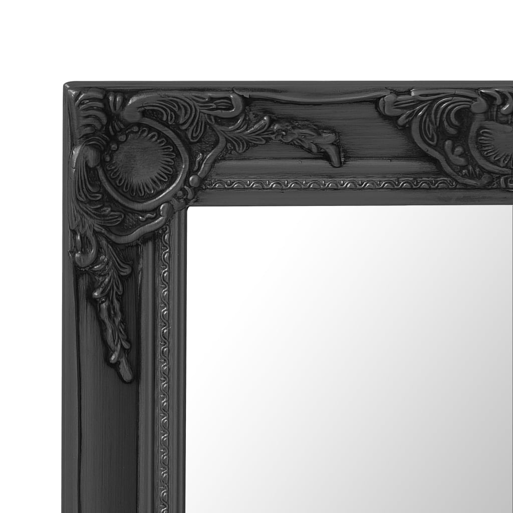 vidaXL Wandspiegel Barokstijl 60x60 cm zwart