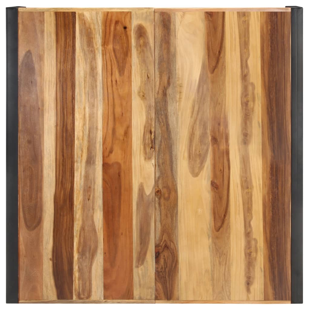vidaXL Salontafel 120x120x40 cm massief hout met sheesham afwerking