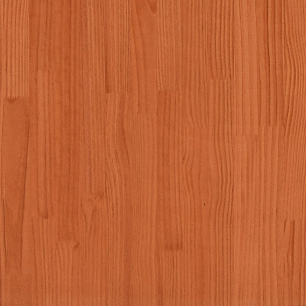 vidaXL Salontafel 80x50x40 cm massief grenenhout wasbruin