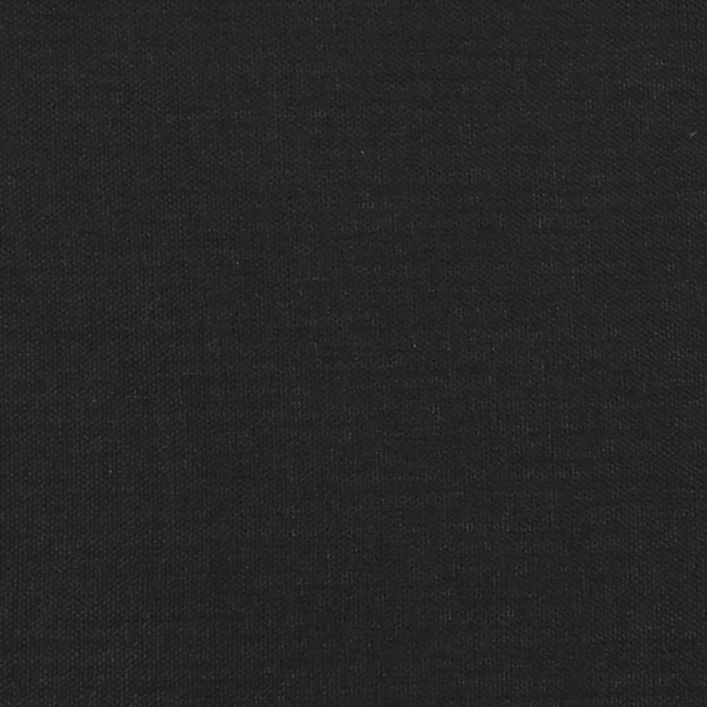 vidaXL Tweezitsbank met kussens 140 cm stof zwart