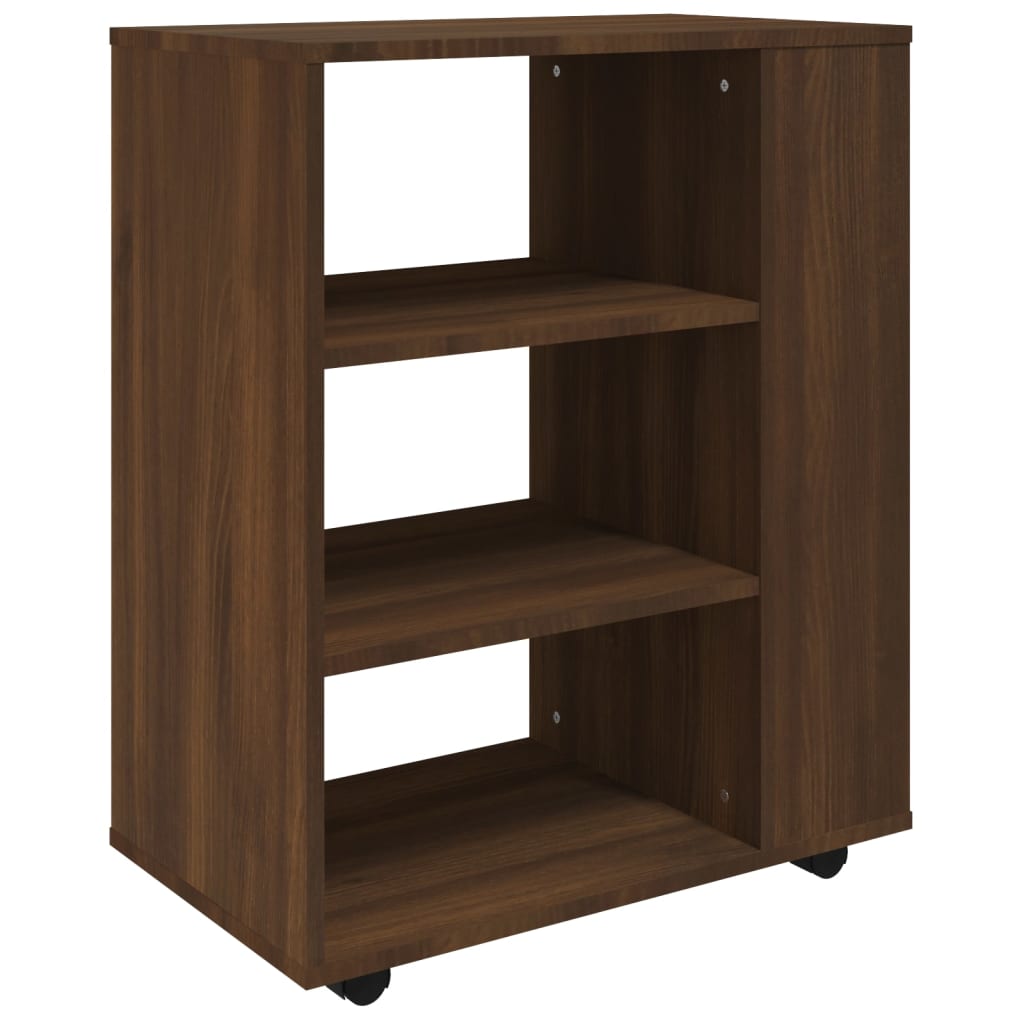 Rolkast 60x35x75 cm bewerkt hout gerookt eikenkleurig kopen? | .nl